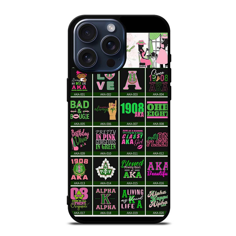 AKA PINK COLLAGE iPhone 15 Pro Max Case Cover