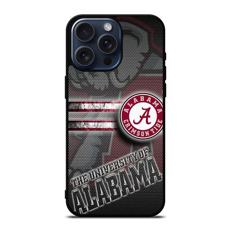 ALABAMA CRIMSON TIDE UNIVERSITY iPhone 15 Pro Max Case Cover