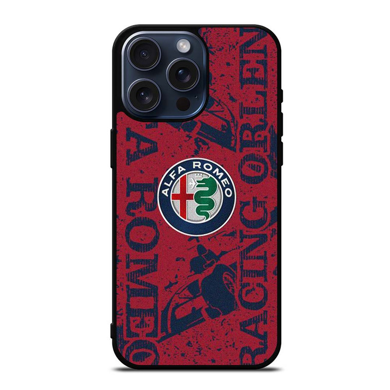 ALFA ROMEO FORMULA ONE RACING iPhone 15 Pro Max Case Cover ALFA ROMEO FORMULA ONE RACING iPhone 15 Pro Max Case Cover