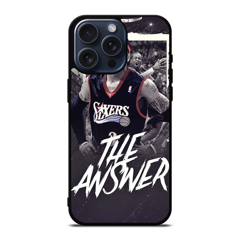 ALLEN IVERSON SIXERS BASKETBALL iPhone 15 Pro Max Case Cover