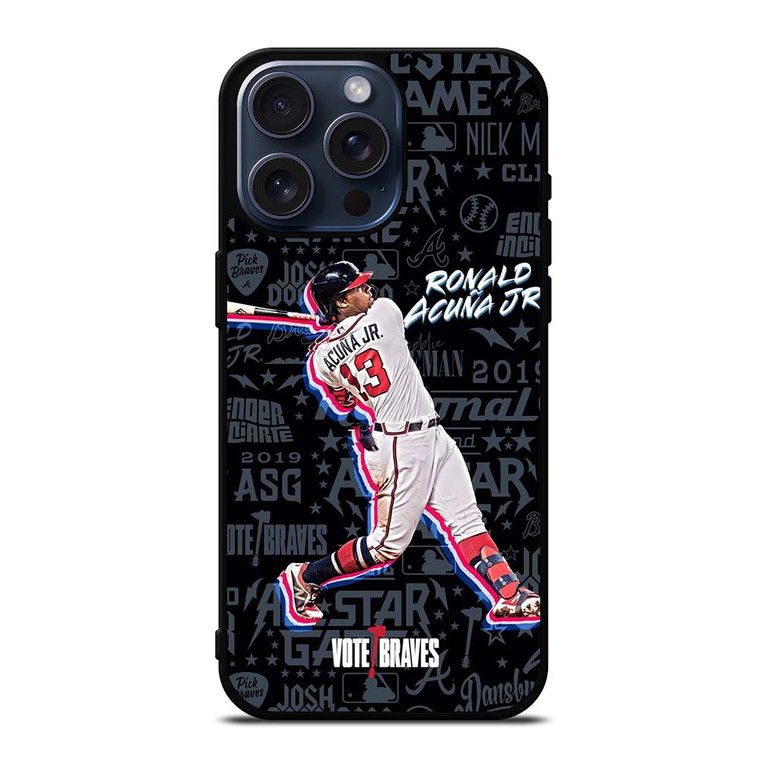 ATLANTA BRAVES ACUNA SHOOT WALL iPhone 15 Pro Max Case Cover
