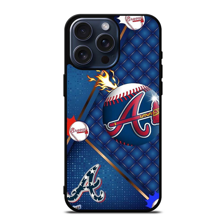 ATLANTA BRAVES LOVE BASEBALL iPhone 15 Pro Max Case Cover