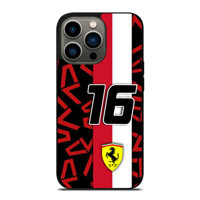 SCUDERIA FERRARI CHARLES LECLERC F1 FORMULA ONE iPhone 13 Pro Case Cover