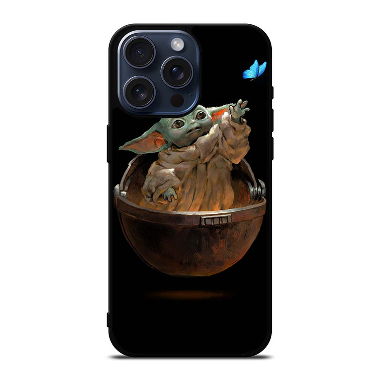 BABY YODA STAR WARS ART iPhone 15 Pro Max Case Cover