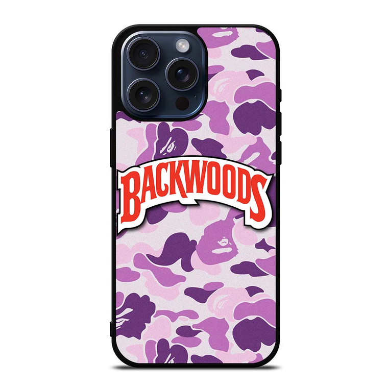 BACKWOODS PURPLE CAMO iPhone 15 Pro Max Case Cover