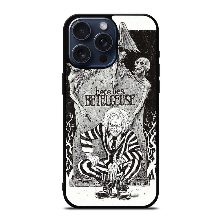 BEETLEJUICE TIM BURTON ART iPhone 15 Pro Max Case Cover BEETLEJUICE TIM BURTON ART iPhone 15 Pro Max Case Cover