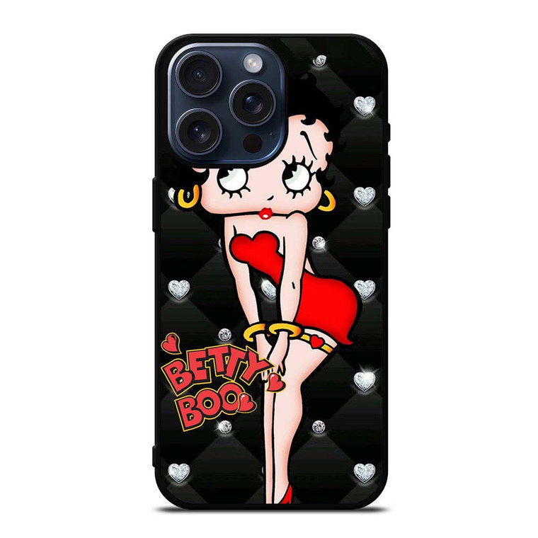 BETTY BOOP DIAMOND POLKADOT iPhone 15 Pro Max Case Cover