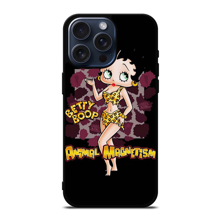 BETTY BOOP LEOPARD iPhone 15 Pro Max Case Cover