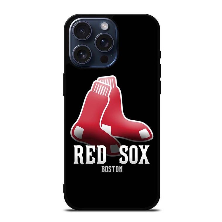 BOSTON RED SOX LOGO BASEBALL iPhone 15 Pro Max Case Cover