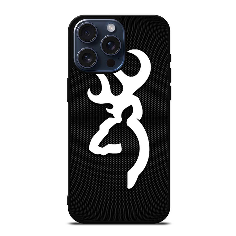 BROWNING ARMS METAL LOGO iPhone 15 Pro Max Case Cover