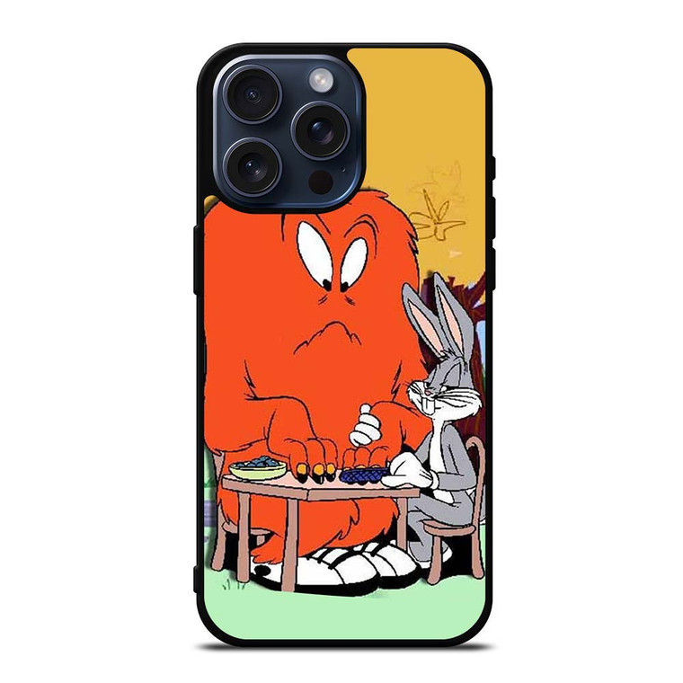 BUGS BUNNY AND GOSSAMER RED LOONEY TUNES iPhone 15 Pro Max Case Cover