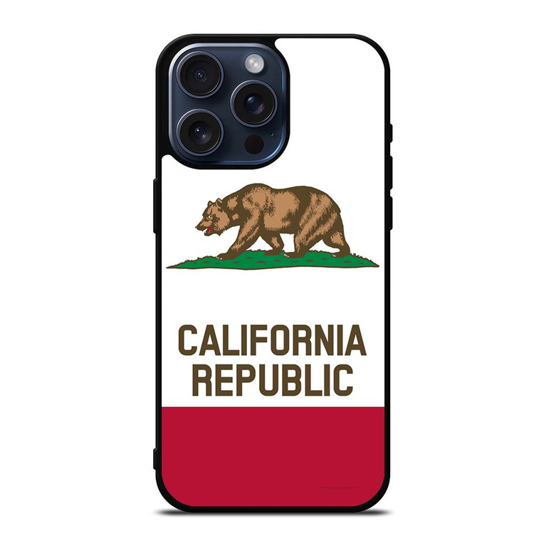 CALIFORNIA REPUBLIC FLAG iPhone 15 Pro Max Case Cover