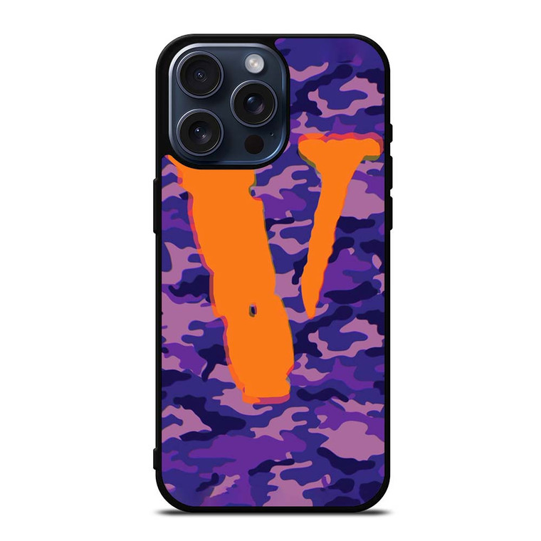 CAMO VLONE LOGO iPhone 15 Pro Max Case Cover