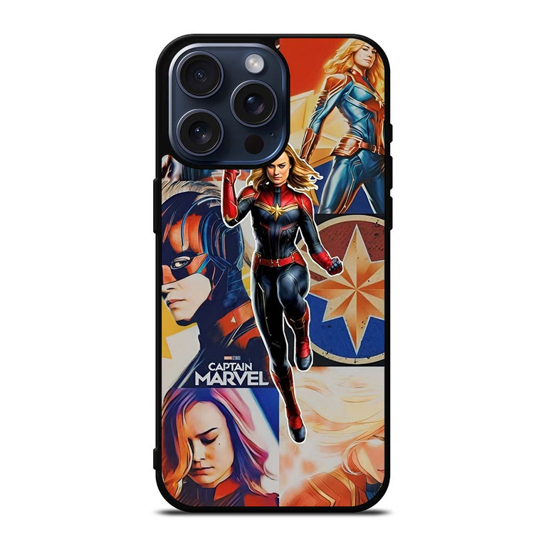CAPTAIN MARVEL SUPER HERO COLLAGE iPhone 15 Pro Max Case Cover