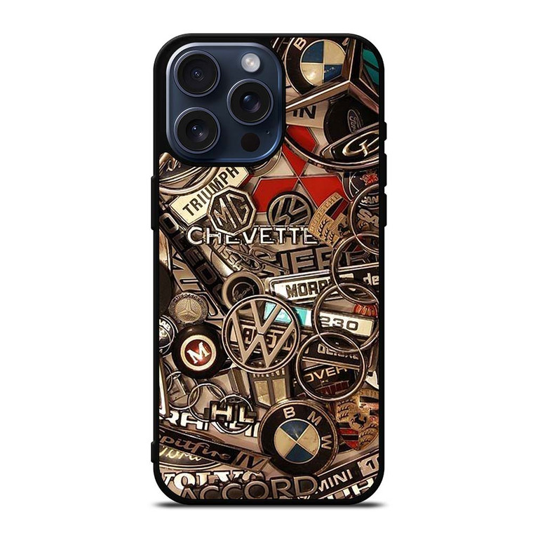 CAR LOGO ALL IN iPhone 15 Pro Max Case Cover