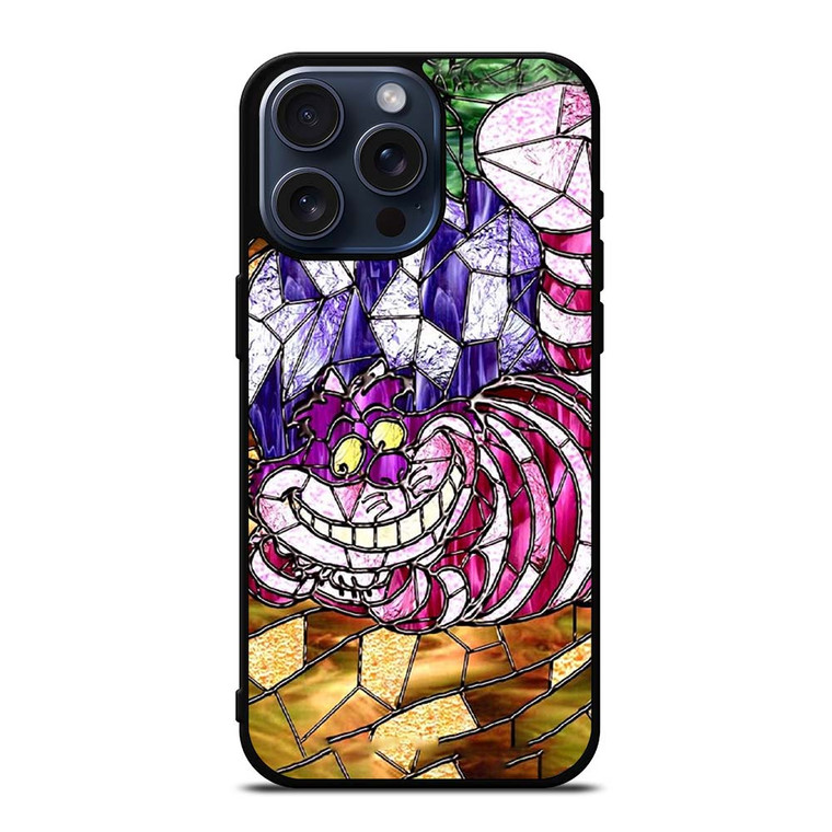 CHESHIRE CAT STAINED GLASS iPhone 15 Pro Max Case Cover