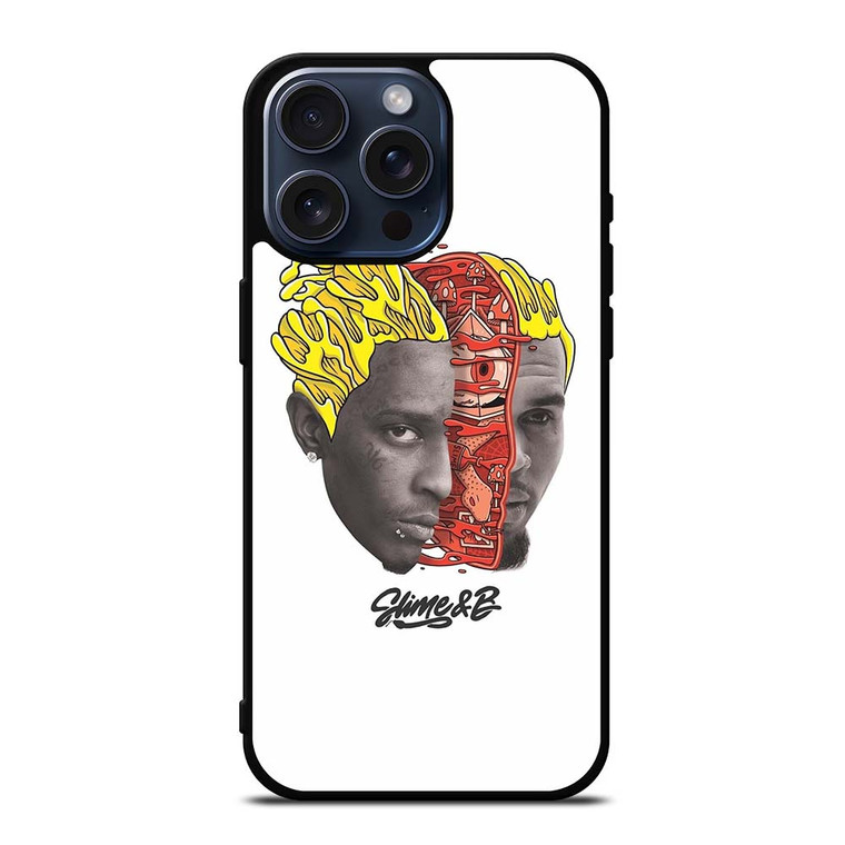CHRIS BROWN YOUNG THUG SLIME & B iPhone 15 Pro Max Case Cover