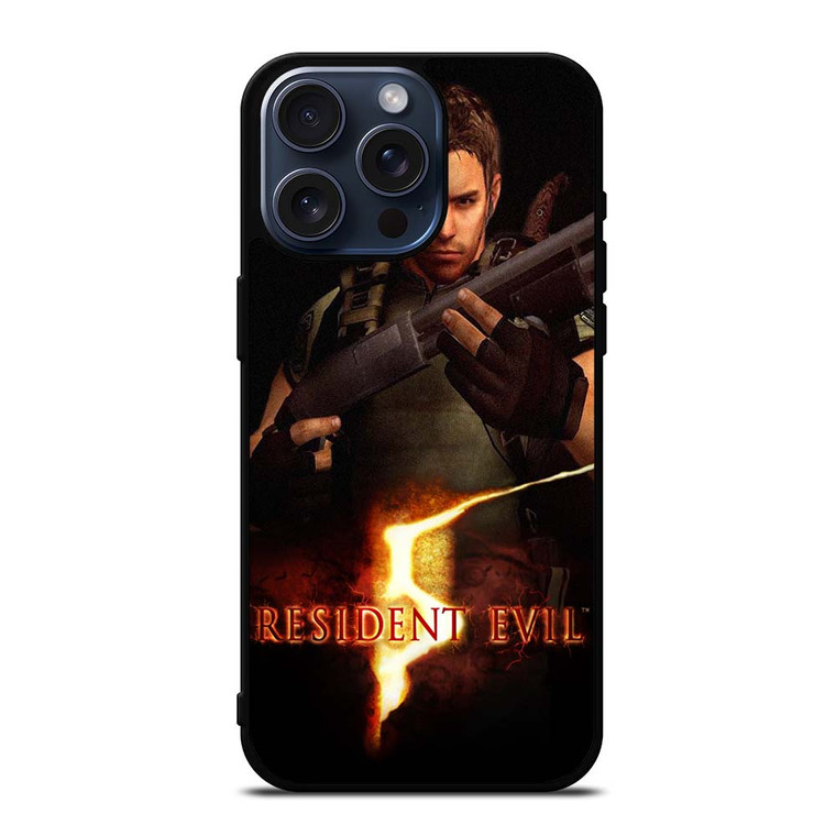 CHRIS REDFIELD RESIDENT EVIL GAMES iPhone 15 Pro Max Case Cover