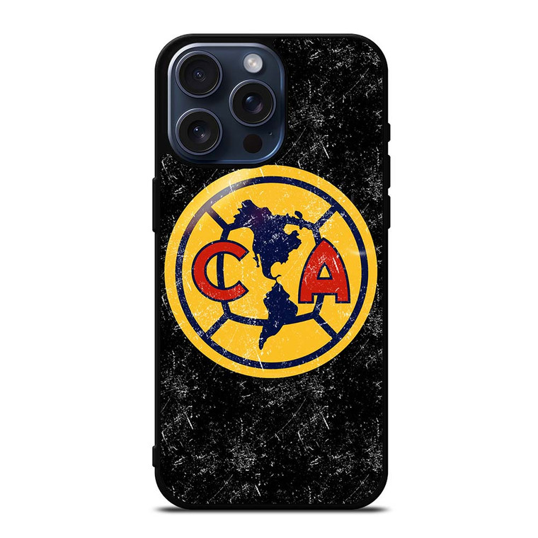 CLUB AMERICA AGUILAS FOOTBALL BLACK iPhone 15 Pro Max Case Cover
