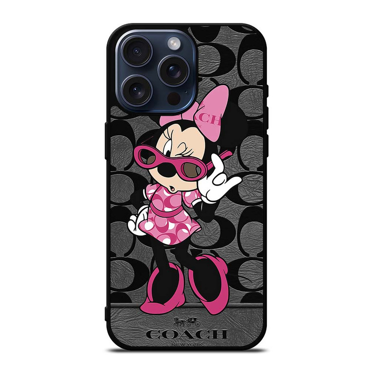 COACH MINNIE MOUSE CUTE iPhone 15 Pro Max Case Cover