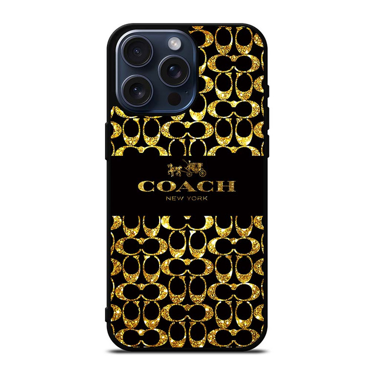 COACH NEW YORK GOLDEN iPhone 15 Pro Max Case Cover