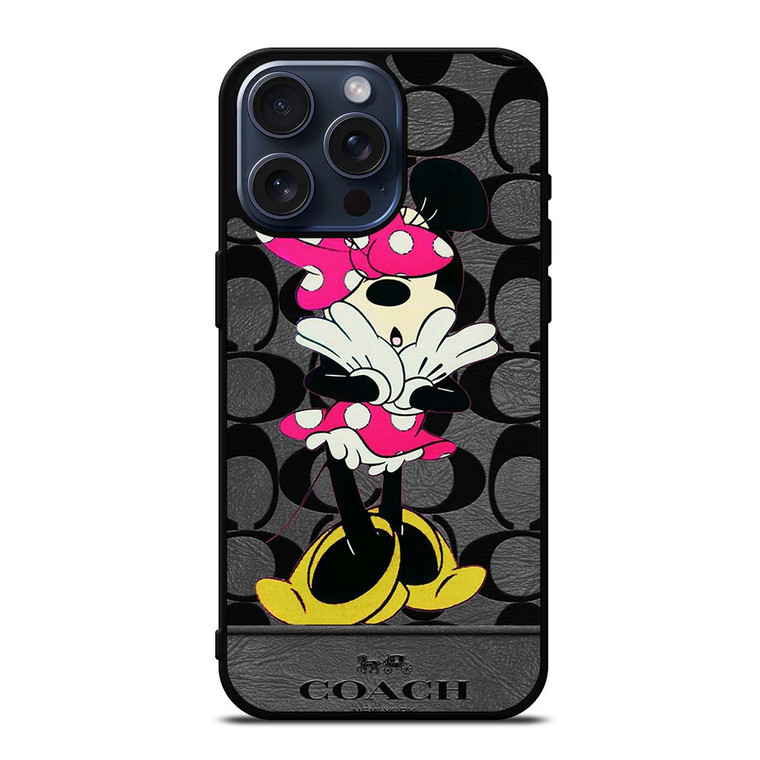 COACH NEW YORK MINNIE MOUSE iPhone 15 Pro Max Case Cover