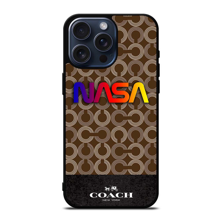 COACH NEW YORK NASA iPhone 15 Pro Max Case Cover