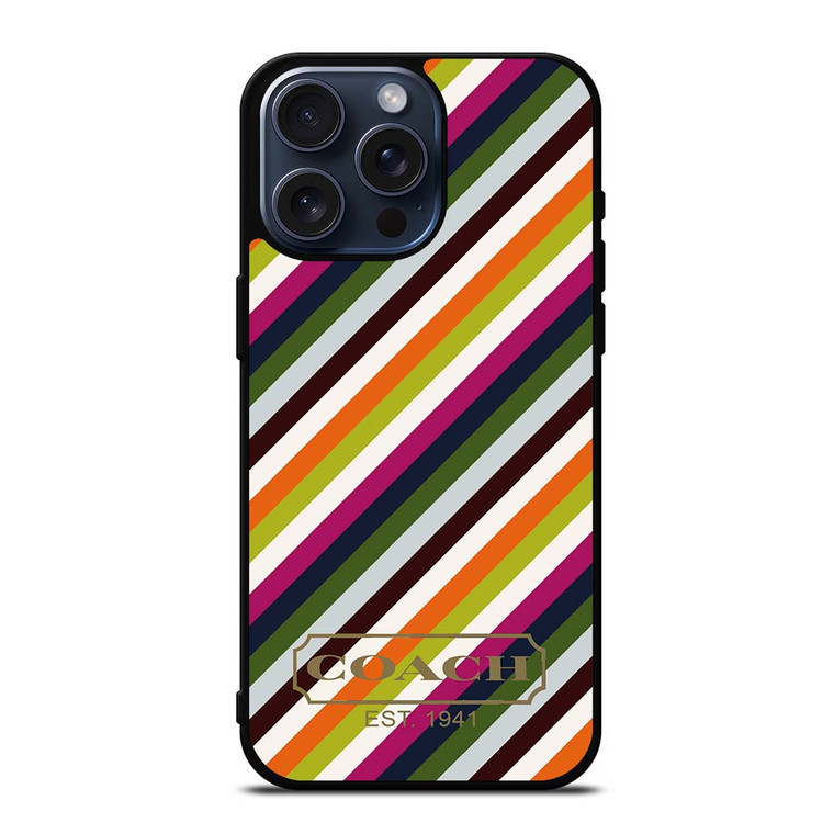 COACH NEW YORK RAINBOW iPhone 15 Pro Max Case Cover COACH NEW YORK RAINBOW iPhone 15 Pro Max Case Cover