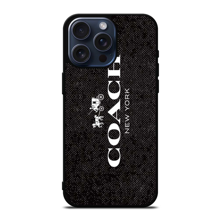 COACH NEW YORK SIGNATURE iPhone 15 Pro Max Case Cover