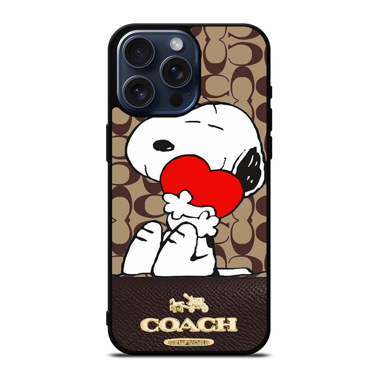 COACH NEW YORK SNOOPY iPhone 15 Pro Max Case Cover