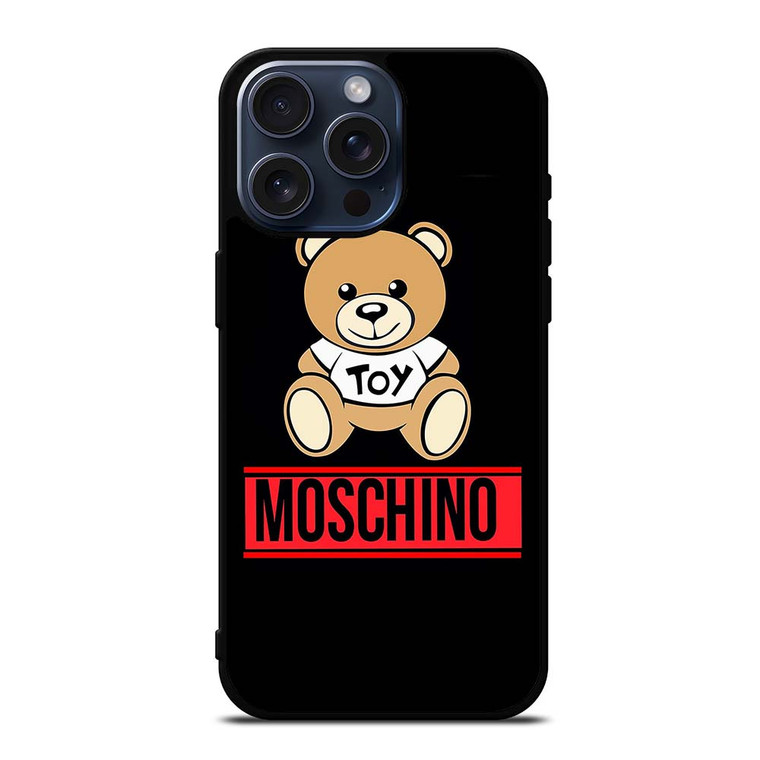 CUTE MOSCHINO TEDDY BEAR iPhone 15 Pro Max Case Cover
