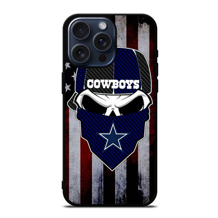 DALLAS COWBOYS SKULL LOGO iPhone 15 Pro Max Case Cover