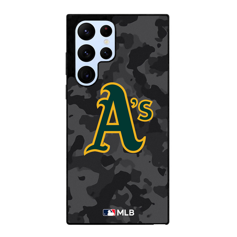 OAKLAND ATHLETICS BASEBALL BLACK CAMO Samsung Galaxy S22 Ultra Case Cover