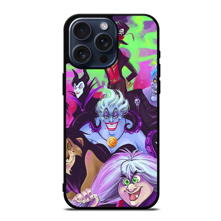 DISNEY VILLAINS URSULA AND FRIENDS iPhone 15 Pro Max Case Cover