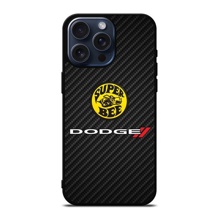DODGE CHARGER SUPER BEE CARBON iPhone 15 Pro Max Case Cover