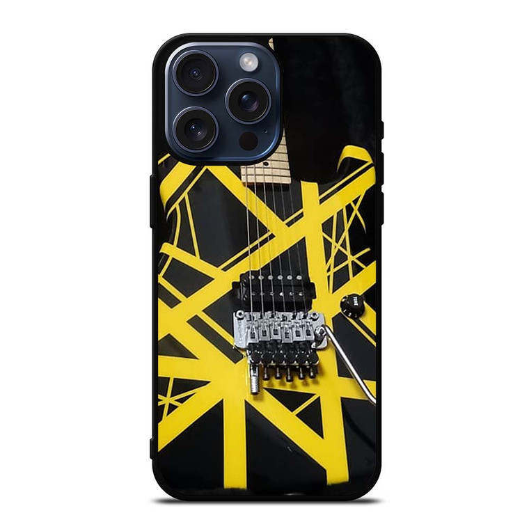EDDIE VAN HALEN GUITAR YELLOW iPhone 15 Pro Max Case Cover