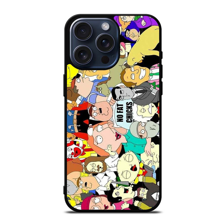FAMILY GUY CHARACTERS iPhone 15 Pro Max Case Cover