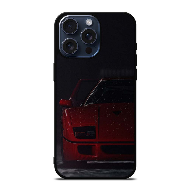 FERRARI F40 VINTAGE SUPERCAR 2 iPhone 15 Pro Max Case Cover