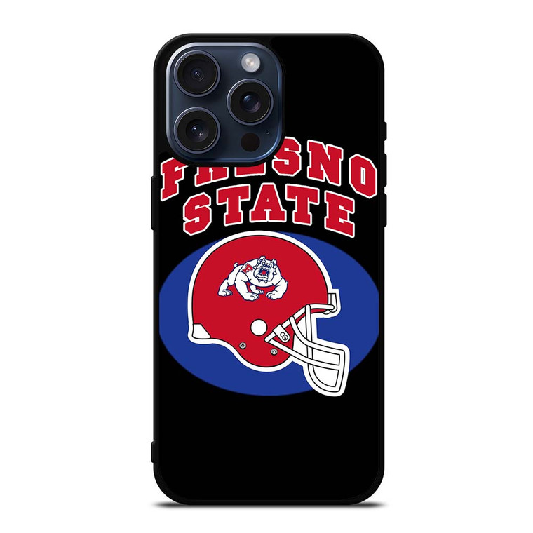FRESNO STATE BULLDOGS LOGO iPhone 15 Pro Max Case Cover