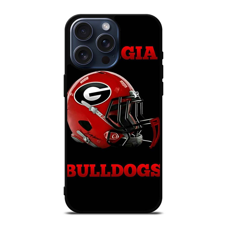 GEORGIA BULLDOGS FOOTBALL HELMET iPhone 15 Pro Max Case Cover
