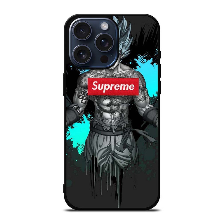 GOKU SUPREME SPLASH PAINT EFFECT iPhone 15 Pro Max Case Cover