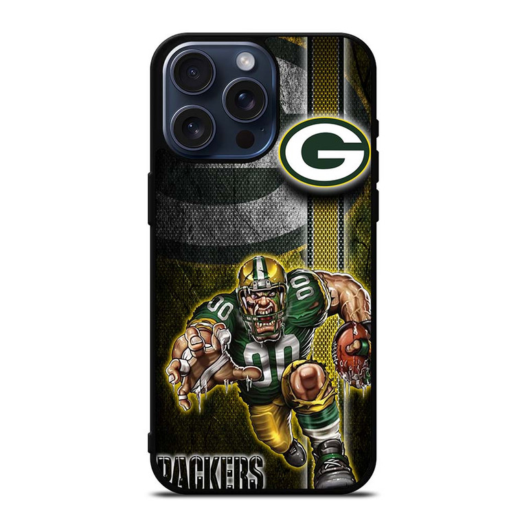GREEN BAY PACKERS NFL MASCOT iPhone 15 Pro Max Case Cover