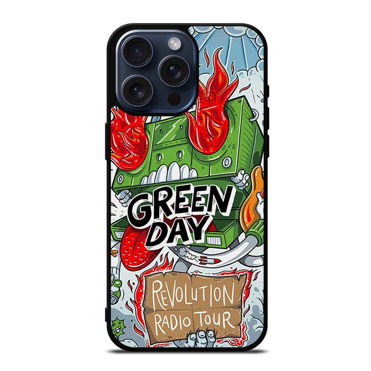 GREEN DAY REVOLUTION RADIO TOUR iPhone 15 Pro Max Case Cover