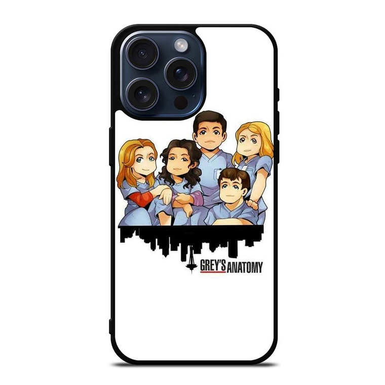 GREY'S ANATOMY CARTOON iPhone 15 Pro Max Case Cover