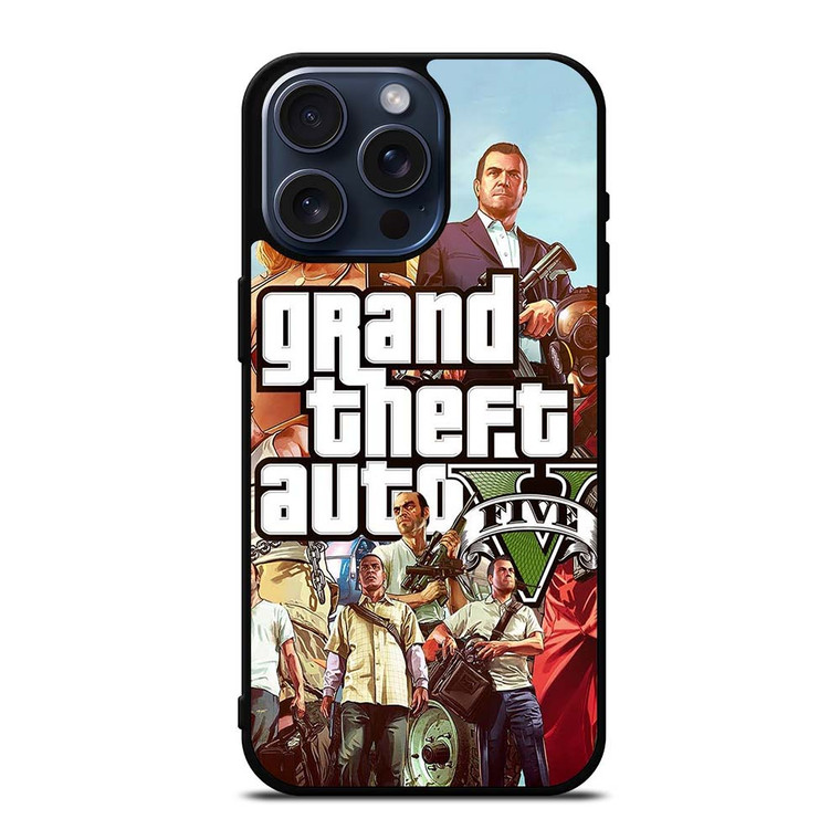 GTA 5 GRAND THEFT AUTO GAME iPhone 15 Pro Max Case Cover