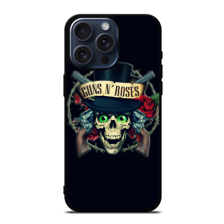 GUNS N ROSES SKULL LOGO iPhone 15 Pro Max Case Cover