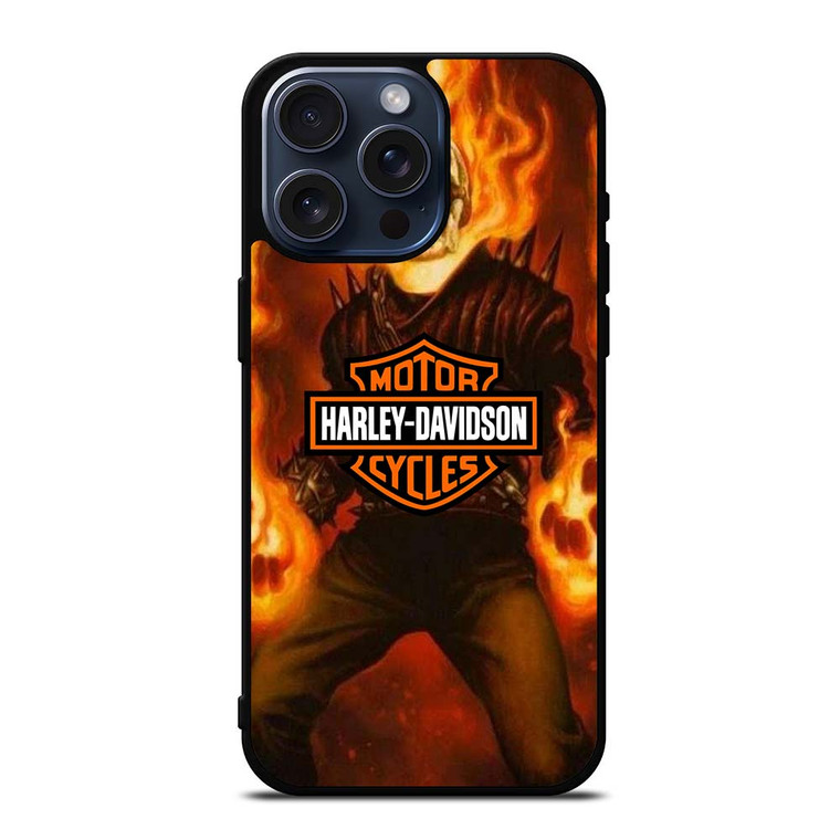 HARLEY DAVIDSON GHOST RIDER iPhone 15 Pro Max Case Cover