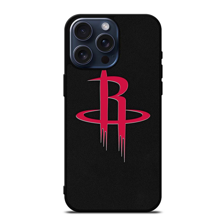 HOUSTON ROCKETS SUEDE LOGO iPhone 15 Pro Max Case Cover