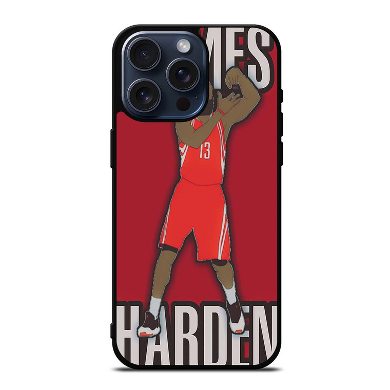 JAMES HARDEN HOUSTON ROCKETS CARTOON iPhone 15 Pro Max Case Cover