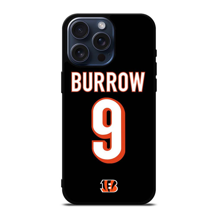 JOE BURROW CINCINNATI BENGALS KIT iPhone 15 Pro Max Case Cover